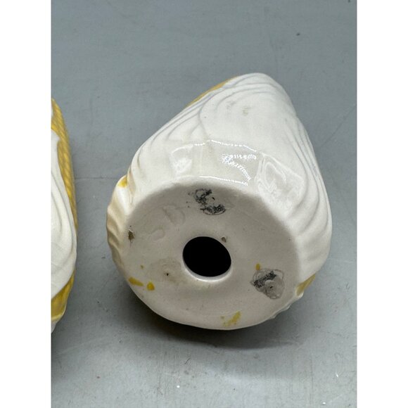 Ceramic Corn On The Cob Shaped Salt & Pepper Shakers Hand-Painted Kitchen READ - Picture 14 of 14